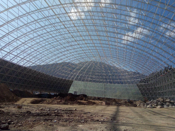 玉门干煤棚网架加工案例